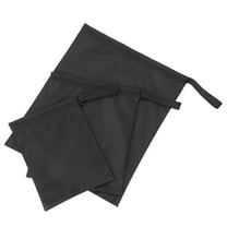 STRANDCHIC Black Oxford Cloth Pouch 3-Pack Outdoor Swimwear Bag for Beach and Pool