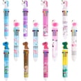thumbnail image 1 of 12 pcs 10 in 1 Multicolor Retractable Ballpoint Pens, 10 Colors, 1 of 1