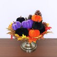 thumbnail image 3 of Calabaza de Halloween TITOUMI, paquete de 12 calabazas de terciopelo para decoración de otoño, pequeñas calabazas artificiales, decoraciones de mesa de Halloween para el hogar, Acción de Gracias,, 3 of 8