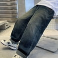 thumbnail image 5 of FJUCHAI 5-15Y Teen Boys' Jeans Denim Pants: Kids Toddler Work Pants, Outside the Casual Drawstring Trousers, 5 of 9