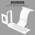 thumbnail image 2 of Vertical GPU Mount Bracket,2 Slots Graphics Card Steering Holder with Hardware,EGPU Dock,External GPU Docking Station,A, 2 of 8