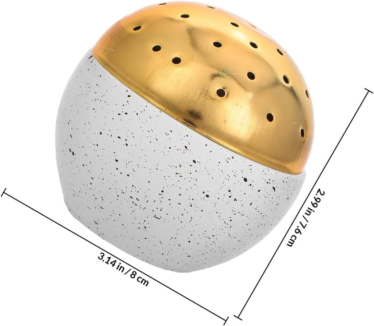 Cement Incense Burner Handheld Ball Speckle Holder