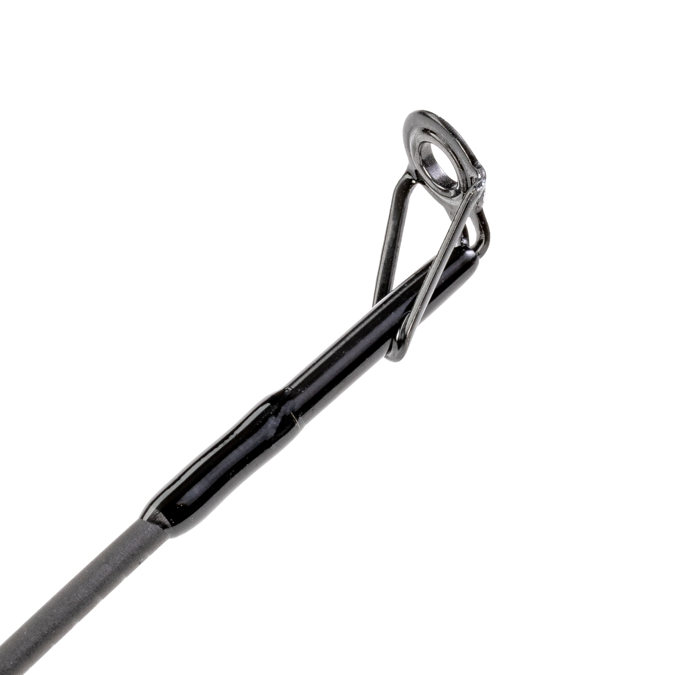 Lew’s TP2 Casting Fishing Rod, Spinnerbait Model, 6-Foot 10-Inch, 1-Piece HM45 Graphite Rod with Medium-Heavy Power and Fast Action, Winn Dri-Tac Split-Grip, SoftTouch Reel Seat, Black/Gray