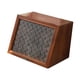 thumbnail image 4 of Contenedores de gabinete de almacenamiento de madera con tapa de vidrio, vitrina de cosméticos multifuncional Retro portátil para tocador, dormitorio, 4 of 9