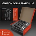 thumbnail image 2 of A-Premium Set of 8 Ignition Coil Pack and Iridium Spark Plugs Compatible with Land Rover Range Rover 2010-2012, LR4 2010-2013, Range Rover Sport 2010-2013 & Jaguar XF, XJ, XK, XFR, XKR, XKR-S, 2 of 8