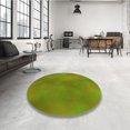 thumbnail image 4 of Ahgly Company Machine Washable Indoor Square Transitional Pistachio Green Area Rugs, 7' Square, 4 of 7