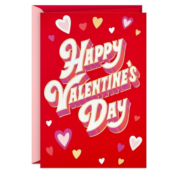 Hallmark Valentine's Day Card (Red, Happy Valentine's Day)