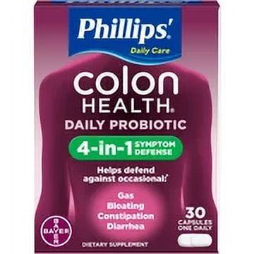 Phillips' Phillips Colon Health Probiotic Supplement Capsules (Pack of 4)