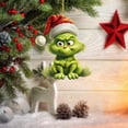 thumbnail image 4 of Adornos de coche de bebé Grinch de dibujos animados Adornos de árbol de Navidad Decoraciones para el hogar, 4 of 6