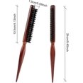 thumbnail image 2 of hairbrush boar bristle hair comb hair styling boar hairbrush hair comb with bun professional tail brush salon comb, 2 of 5