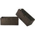 thumbnail image 1 of Pemberly Row Grand Panier Pliable en Chocolat (Lot de 2), 1 of 2