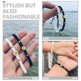 thumbnail image 5 of OULII  Woven Bracelet Assorted Color Titanium Steel Cotton for Decor 2Pcs, 5 of 7