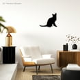 thumbnail image 2 of Korat Cat Breed Silhouette - Beautiful Solid Steel Home Decor Decorative Accent Metal Art Wall Sign, 2 of 6