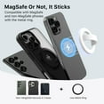 thumbnail image 4 of MyBat Pro Magnetic Silicone Ring Grip Phone Holder, Loop Grip Phone Holder, Magsafe Phone Grip Skin for Phone Grip, White, 4 of 6