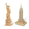 Puzzled The Statue Of Liberty snd Empire State Building Wooden 3D Puzzle Cons