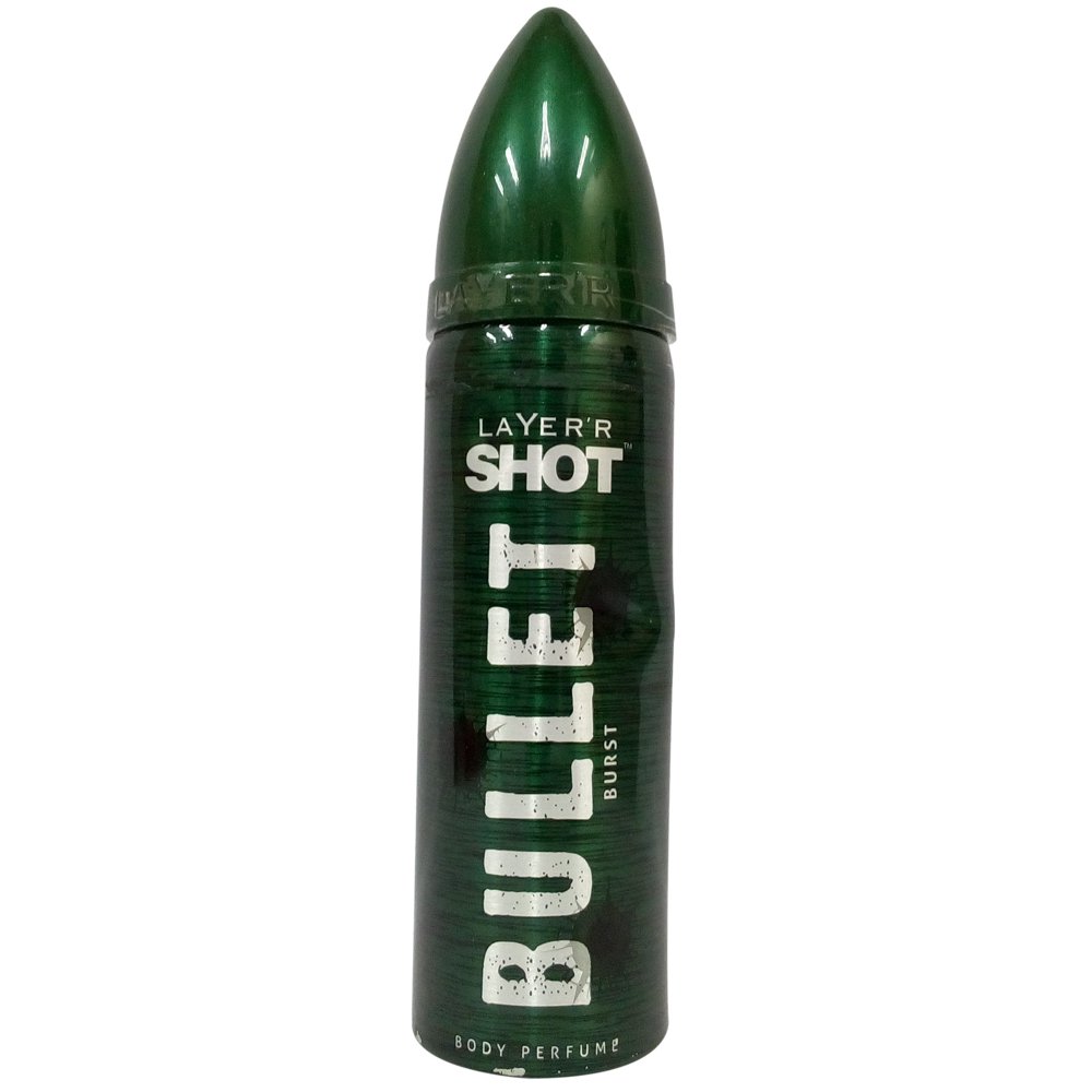 Layer'r Shot Bullet Body Perfume for Men Burst, 120ml Bottle