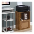 thumbnail image 2 of Extra Storage Weave 1 Door Cabinet with Shelf Brown: Bohemian Style, Laminate Surface, Fixed Shelf, 2 of 8