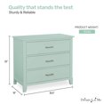 thumbnail image 5 of Dream On Me Universal 3 Drawer Chest I Commode pour chambre d'enfant I Commode à trois tiroirs I Mid Century Modern, 5 of 5