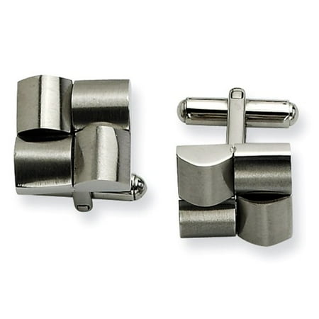 Stainless Steel Satin Cuff Links