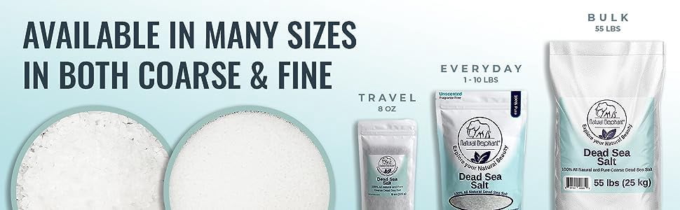 Dead Sea Salt Coarse Grain 19lbs (8.62 kg)
