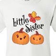 thumbnail image 4 of Inktastic Little Sister Pumpkins with Fall Leaves Youth T-Shirt, 4 of 5