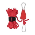 thumbnail image 1 of Cuerda de tienda Cola Cuerda de Carpa multifunción Carpa Paracord Hebilla fija Ligero Durable a prueba de viento Rojo, 1 of 2