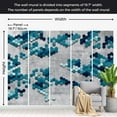 thumbnail image 4 of Tiptophomedecor Abstract Wallpaper Wall Mural - Sea Puzzle, 4 of 7