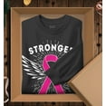thumbnail image 3 of S4E Men's Stronger Together Breast Cancer Long Sleeve ShirtXX-Large Black, 3 of 4