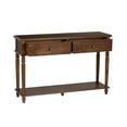 thumbnail image 6 of Powell Mcghie Rustic Two Drawer Wood Console Table, Hazelnut, 6 of 16