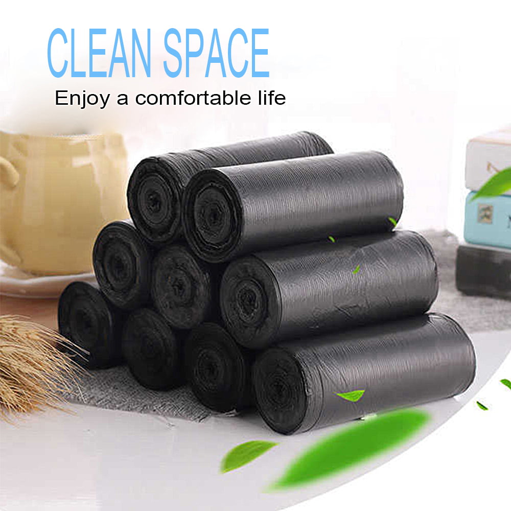 1Roll Trash Bags Garbage Clean-up Kitchen Toilet Heavy Duty Rubbish Waste 