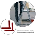 thumbnail image 5 of HEALEEP 1 Pair Red Ladder Hinge for Attic Ladder Stabilization Function Quick Release Foldable 11.8X1.2X0.4in, 5 of 8