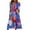 Multicolor summer dresses for women, variant on Wycnly Summer Dresses for Women Independence Day Fashion Button Pocket Swing Tunic Dress for 4th July 2024 Short Sleeve V-Neck Star Print Long Formal Dress White s