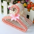 thumbnail image 1 of Clothes Hanger with Bow Non-slip ABS Children Faux Pearl Rack for Home, 1 of 10
