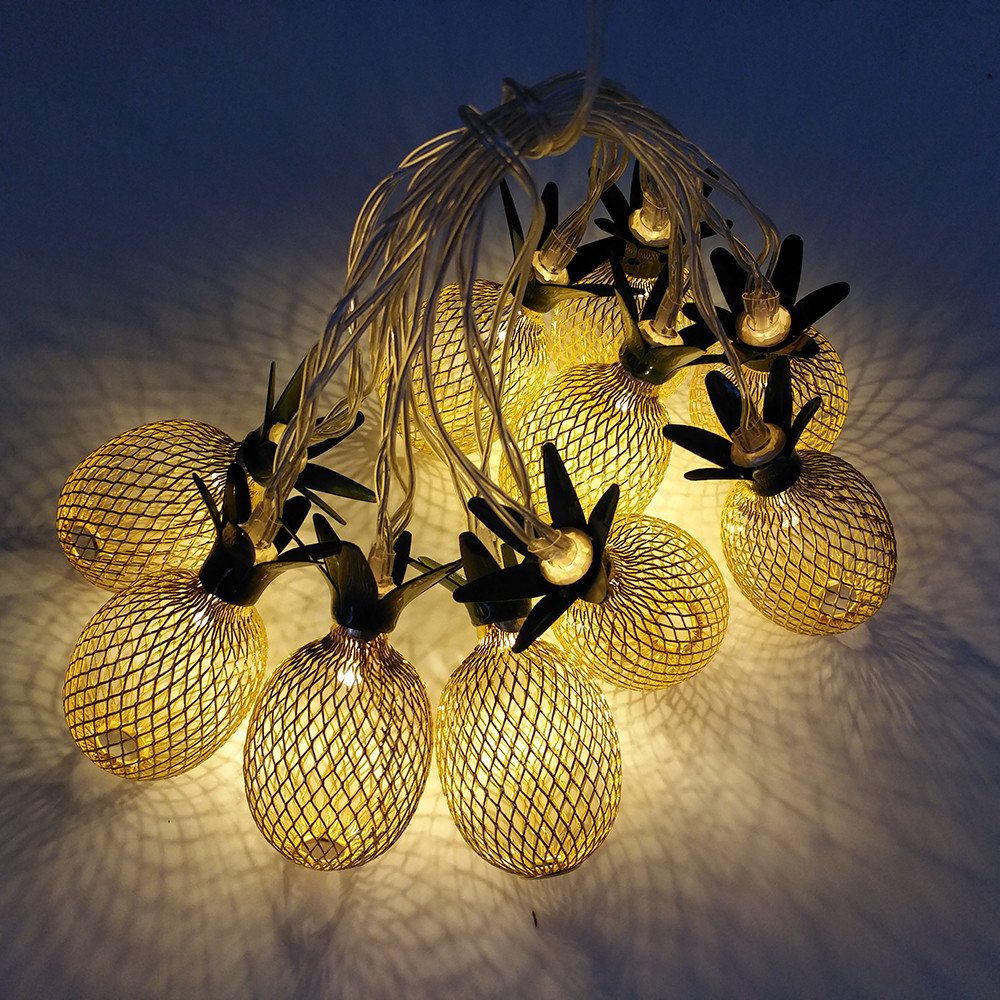 2PC Pineapple Led Lights String Christmas Lamp Decorations Xmas Party