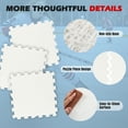 thumbnail image 6 of Gymax 20 Pack Hockey Flooring Tiles Dryland Synthetic Ice Tiles for Outdoor Ice Rink, 6 of 10