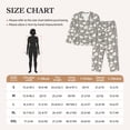 thumbnail image 4 of Goofa Herd of ducks Printed Women’s 2 Piece Pajama Set Super,Pajamas Women's Long Sleeve Sleepwear Soft Button Down Loungewear Pjs Lounge Set Nightwear-Small, 4 of 7