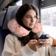 thumbnail image 6 of KLL Pink Cockatoo Birds Pattern Memory Foam Cervical Neck Pillow Versatile U-Shaped Pillows for Home/Office/Camping/Travelling/Soft Washable Cover, 6 of 8