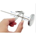 thumbnail image 3 of 6 Pieces Food Thermometer Holder Clip Probe Clip Holder Stainless Steel Grill Thermometer Clip Ambient Temperature Reading for Deep Frying Milk Roasting (Silver) Type 1, 3 of 8
