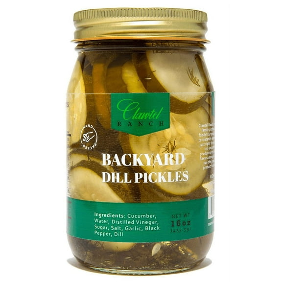 Clawtel Ranch Backyard Dill Pickles 2 Jars, 16oz Jar