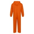 thumbnail image 6 of WAYUTE Girl's Halloween Long Sleeve Zip Up Hooded Jumpsuits Solid Color Soft Breathable Straight Leg Romper for Toddler Kids Festival Party,Orange,Size 6 Y-7 Y, 6 of 7