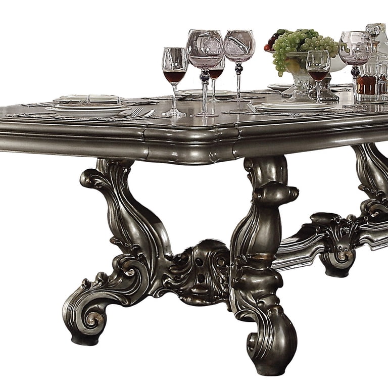 ACME Versailles Dining Table, Antique Platinum - Walmart.com