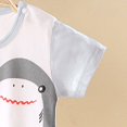 thumbnail image 6 of YDFCWXW Toddler Baby Summer Jumpsuit Casual Animal Print O Neck Button Romper Short Sleeve Boy Girl Clothes (Grey, 0-3 Months), 6 of 6