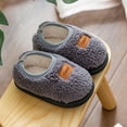thumbnail image 2 of XIMIN Toddler Warm Winter House Slippers Baby Boys Girls Indoor Home Slippers Cozy Lightweight Non-Slip Shoes for Kids Plush Linned, 2 of 4