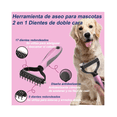 thumbnail image 2 of Kit Cepillo Deslanador Bloosom  Perro Gato Peine Mascotas Masajeador Rosa, 2 of 5