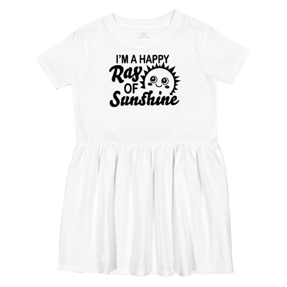 Inktastic Im a Happy Ray of Sunshine with Happy Sun Girls Toddler Dress
