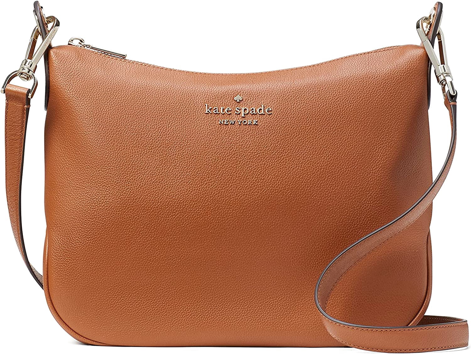Kate Spade Rosie Medium Flap Backpack Warm Gingerbread Brown Pebbled Leather Bag Kate Spade - Brandclub - Kate Spade Leila Pebbled Leather  main image 2