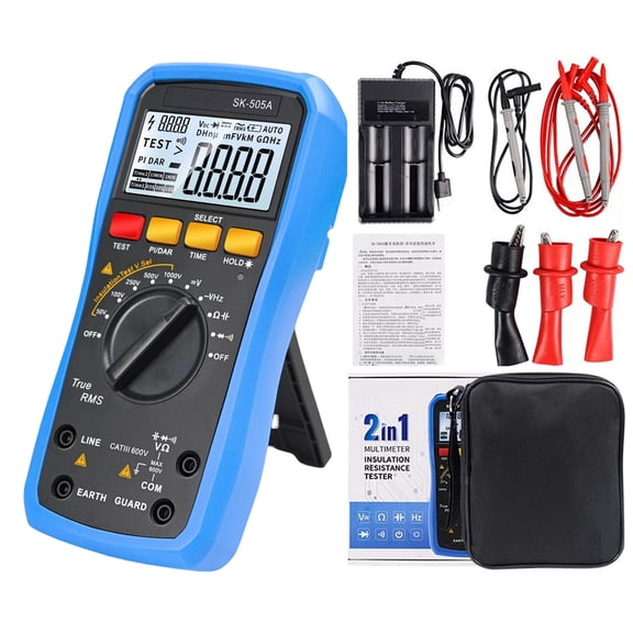 Professional Insulation Resistance Tester & Voltmeter with backlight Display Multifunction Megohmmeter for Easy operate