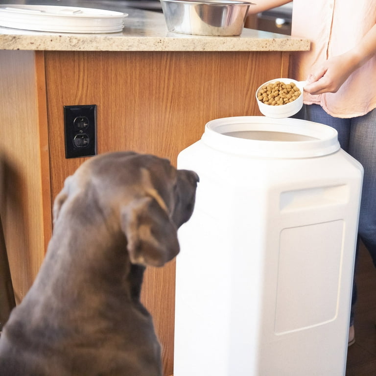 Gamma2 Vittles Vault Outback Plastic Pet Food Storage Container For Dry Dog Foods Grey 80 Pound