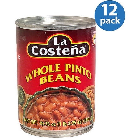 La Costena Whole Pinto Beans, 19.75 oz (Pack of 12)