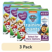 (3 pack) Parent's Choice Paw Patrol Training Pants for Boys, 4T/5T, 70 Count (Select for More Options)